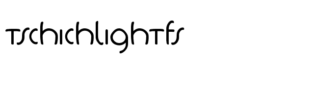 TschichLightFS font preview