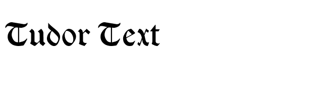 Tudor Text font preview