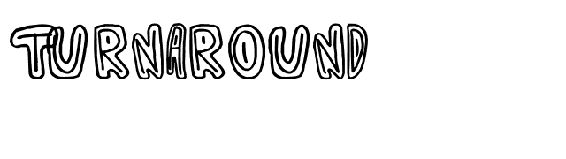 Turnaround font preview