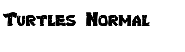 Turtles Normal font preview