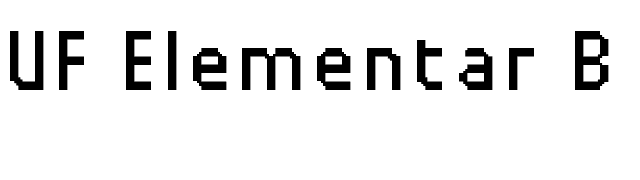 UF Elementar B 09.11.2 a font preview