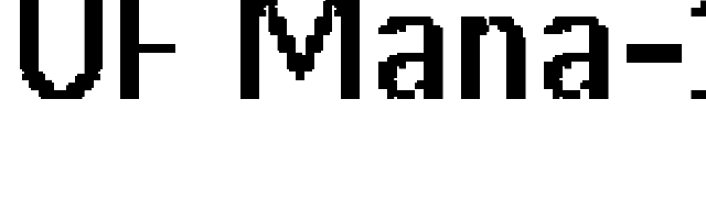 UF Mana-16alt font preview