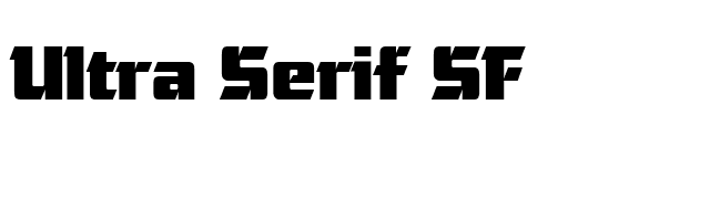 Ultra Serif SF font preview