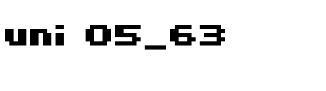 uni 05_63 font preview