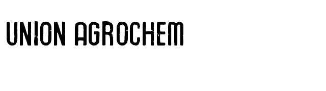 Union Agrochem font preview