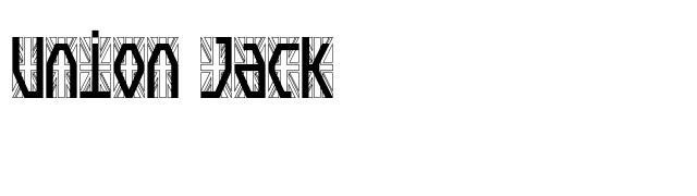 Union Jack font preview