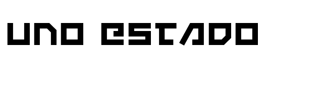 Uno Estado font preview