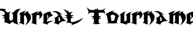 Unreal Tournament font preview