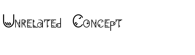 Unrelated Concept font preview
