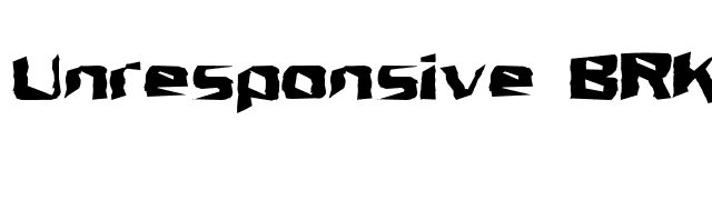 Unresponsive BRK font preview