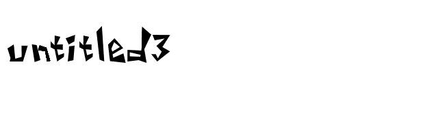 untitled3 font preview