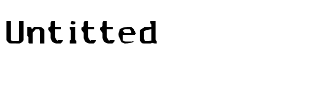 Untitted font preview