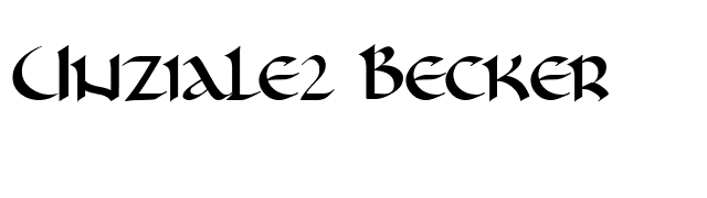 Unziale2 Becker font preview