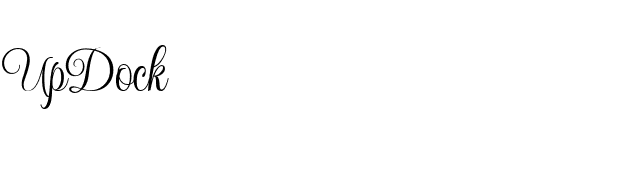 UpDock font preview