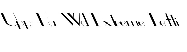 Upp Ea Wd Extreme Lefti font preview