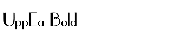 UppEa Bold font preview