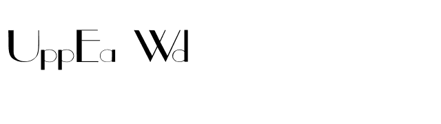 UppEa Wd font preview