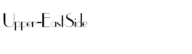 Upper-EastSide font preview