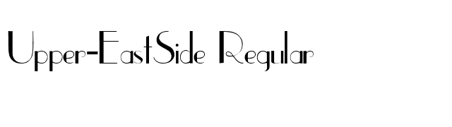 Upper-EastSide Regular font preview