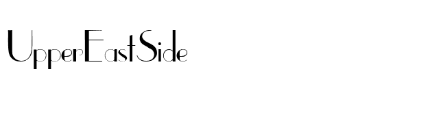 UpperEastSide font preview