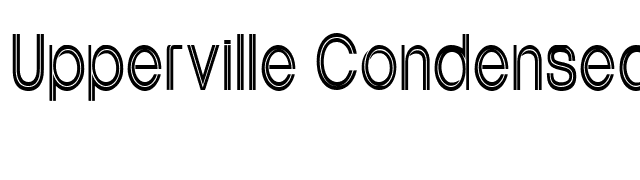Upperville Condensed Normal font preview