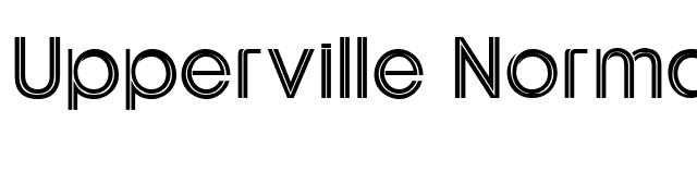 Upperville Normal font preview