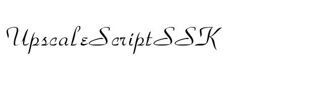 UpscaleScriptSSK font preview