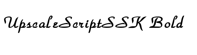 UpscaleScriptSSK Bold font preview
