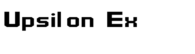 Upsilon Ex font preview