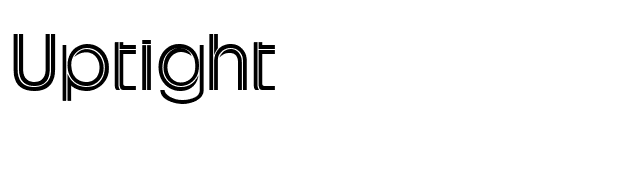 Uptight font preview