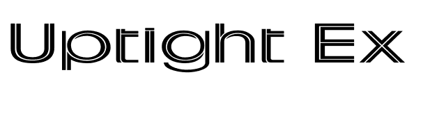 Uptight Ex font preview