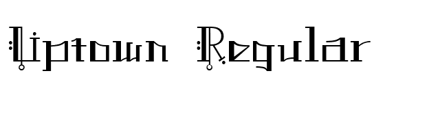Uptown Regular font preview