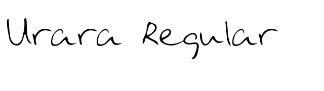 Urara Regular font preview