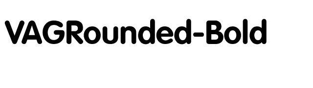 VAGRounded-Bold font preview