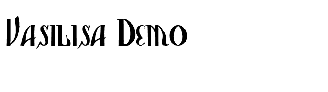 Vasilisa Demo font preview