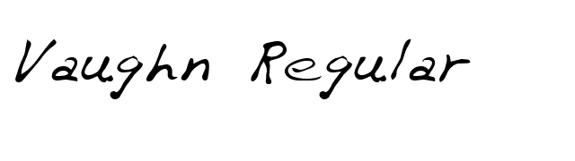 Vaughn Regular font preview