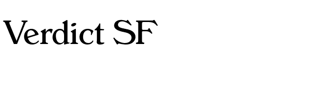 Verdict SF font preview