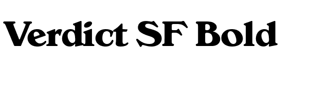 Verdict SF Bold font preview