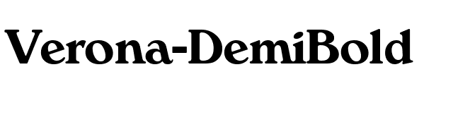 Verona-DemiBold font preview