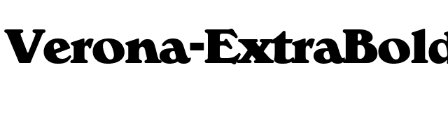 Verona-ExtraBold font preview