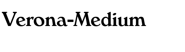 Verona-Medium font preview