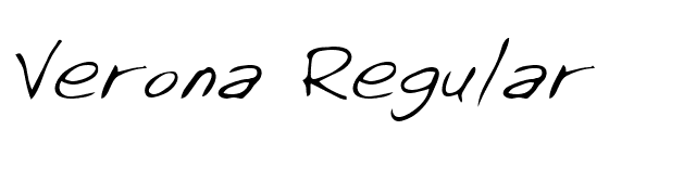 Verona Regular font preview
