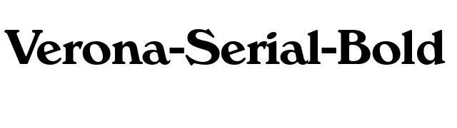 Verona-Serial-Bold font preview