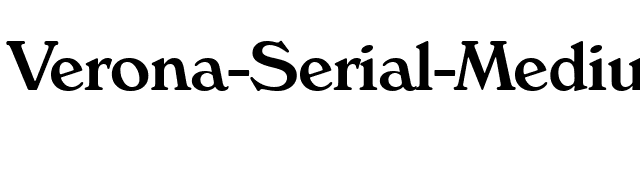 Verona-Serial-Medium-Regular font preview