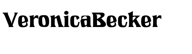 VeronicaBecker font preview
