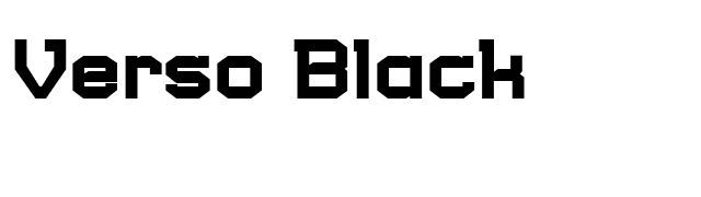 Verso Black font preview