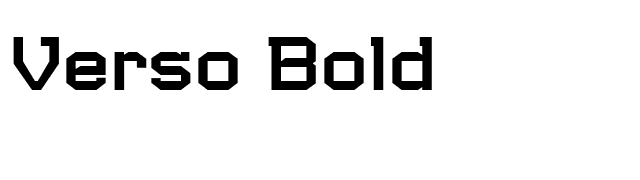 Verso Bold font preview