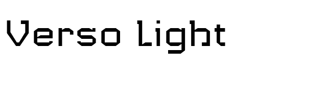 Verso Light font preview