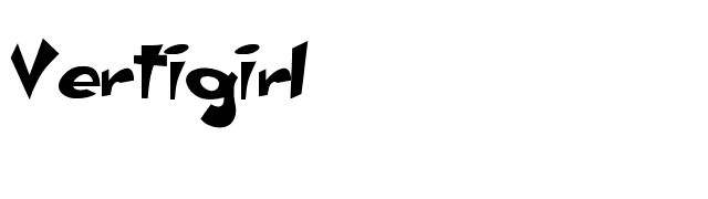 Vertigirl font preview