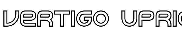 Vertigo Upright BRK font preview